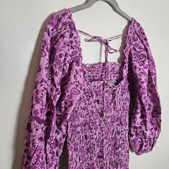 NWT Free People Smock It To Me Mini Dress Sz XS Azalea Combo - Picture 6 of 14